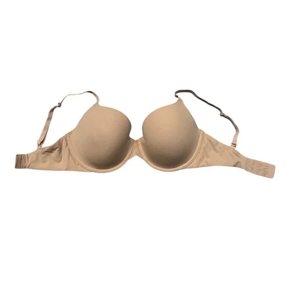 SKIMS Fits Everybody T Shirt Bra Clay Nude Underwire 32DD Seamless NWOT - Picture 4 of 6